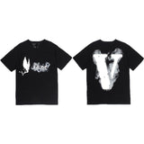 Vlone Friends Men's Casual Fashion Short Sleeve Men's and Women's Tshirt