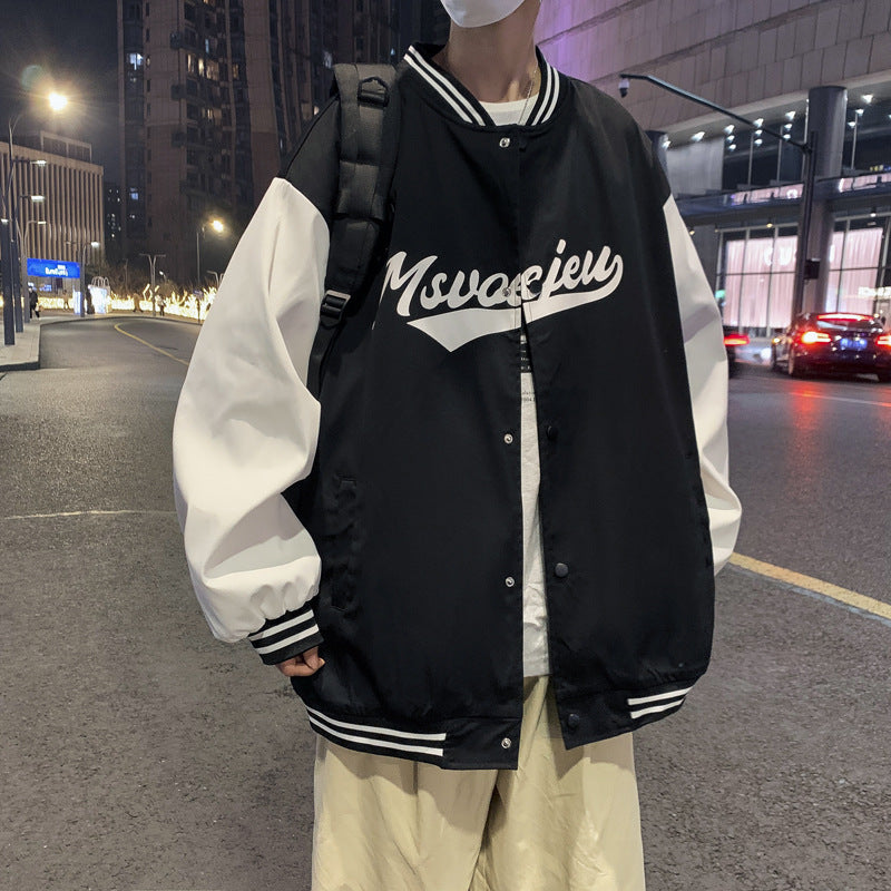 Varsity Jacket Stand Collar Jacket Embroidered Baseball Uniform