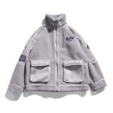Man Fall Winter Outfis Winter Loose Machine Jacket