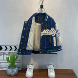 Toddler Boys Jackets Boy's Autumn Coat Baseball Uniform Baby