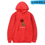 Black Rose Hoodie Payton Moormeier Printed Series Men's and Women's Hooded Sweater Autumn and Winter