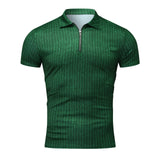 Polo Shirts Slim-Fit Short-Sleeved Stripes