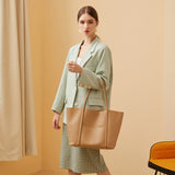 The Teacher Tote Genuine Leather Women's Bag Cowhide Work Shoulder Women's Bag Large Capacity Big Handbag Tote Bag