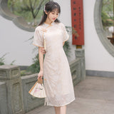 Women Cottagecore Dress Vintage Summer Dress