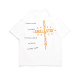 Men's T-shirt Short-Sleeved T-shirt Boys Summer Loose Half-Sleeved Cotton Printed Casual Couple's Tops T