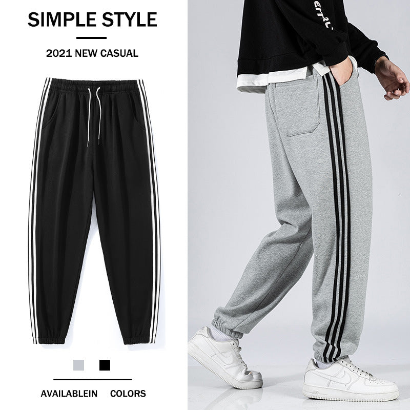 Men Sweatpants Sports Pants Men's Autumn and Winter Loose Casual Pants