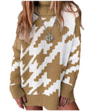 Preppy Aesthetic Outfits Lapel Mid-Length Knitwear