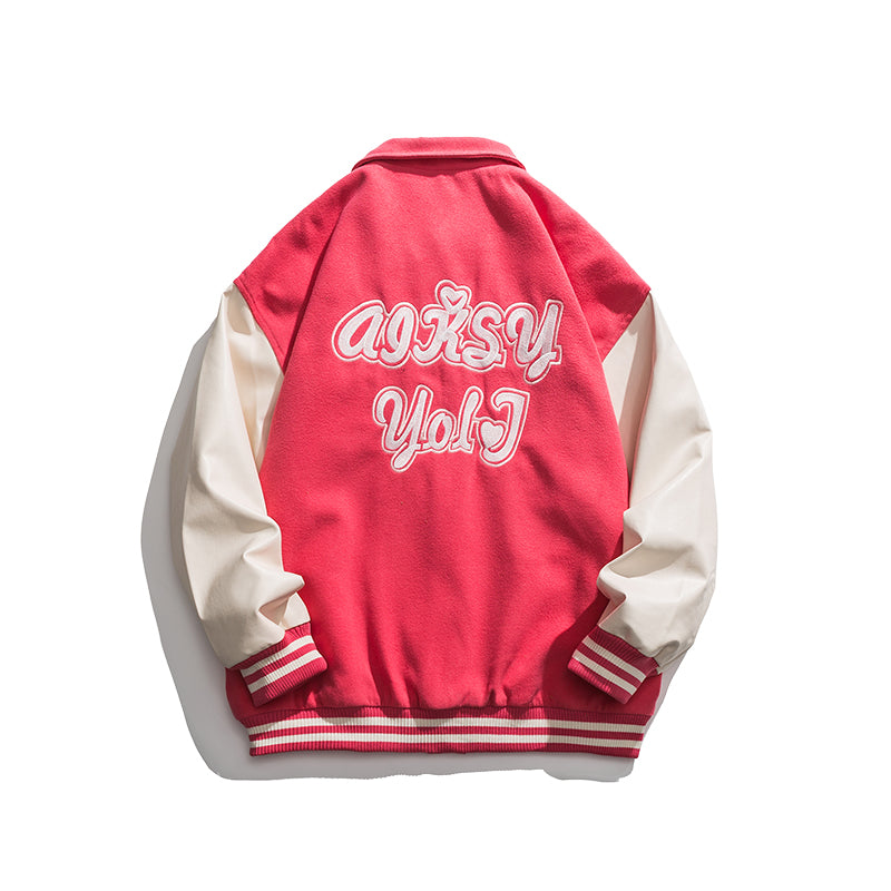 Letterman Jacket Outfit Senior Jackets Varsity Baseball Coat Men's Spring and Autumn Casual Jacket