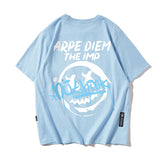 Smiley Face Hoodie Smiley Face Loose Large Size Short Sleeve T-shirt Men's Summer