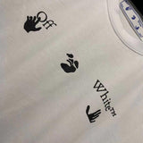 Off White T Shirt Short Sleeve Men's Women's Coat Cotton Tshirt Owt