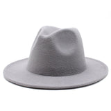 Walter White Fedora Fur Felt Hat Men and Women Autumn Winter Retro Fedora Hat