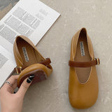 Nude Pumps Block Heel Summer Leather Shoes