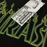 Thrasher T Shirt Summer Classic Flame Line Printed T-shirt Loose