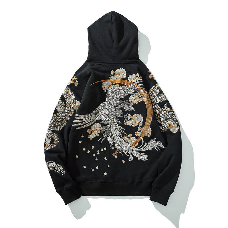 Varsity Jacket Embroidered Hoodie