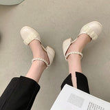 Nude Pumps Block Heel