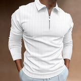 Polo Shirts Striped Long Sleeve Men's Polo Shirt