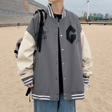 Letterman Jacket Outfit Senior Jackets Varsity Baseball CoA Men's Autumn Jacket Loose