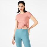 Moisture Wicking Shirts Summer Sports Short Sleeve round Neck T-shirt