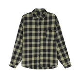 Beth Dutton Outfits Retro Plaid Shirt Women's Loose Casual Bandage Dress Long Sleeve Jacket