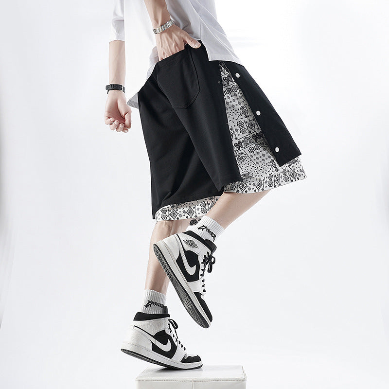 Men Shorts Summer Men's Pants Loose Break