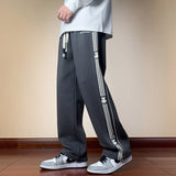 Men Sweatpants Loose Drooping Wide Leg Trousers