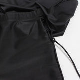 Burkini Swimwear Muslim Fashion Outfits Plus Size Long Sleeve Trousers Black Slimming Women's Swimwear