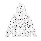 Justin Bieber Drew House Spring and Autumn Sweater Drew Polka Dot Smiley Printed Hip Hop Men's and Women's Casual Hooded Sweater