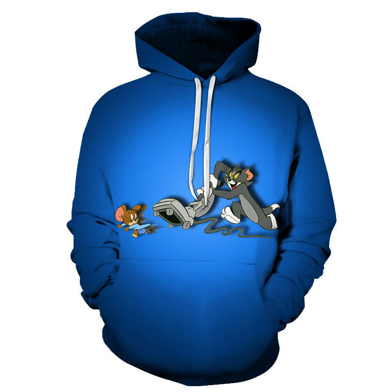Tom and Jerry Hoodie Print Hoodie