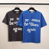 Kanye T Shirt Letter Print Short-Sleeve Loose Plus Size Hip Hop Half T-shirt