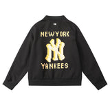 Yankees Autumn and Winter Printing Casual Zipper Baseball Uniform Jacket Coat Top