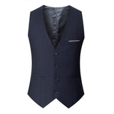 Mens Dress Vests Men's Vest Casual Jacket Business Waistcoat Trendy Leisure Wallet Men's Autumn Vest Men