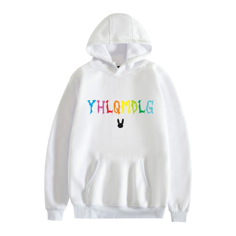Drippy Hoodies Fall/Winter Bad Bunny Loose Velvet Padded Hooded Sweatshirt