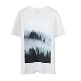 Fog Essentials Tshirts Fear Of God Fog Multiline Essentials Forest Print Short-Sleeved T-shirt for Men and Women