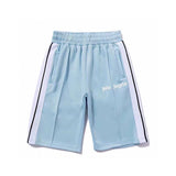 Palm Angels Vintage Rainbow Ribbon Striped Casual Shorts