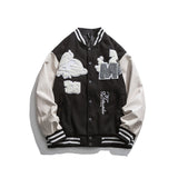 Letterman Jacket Outfit Senior Jackets Varsity Baseball Coat Autumn Baggy Casual Jacket
