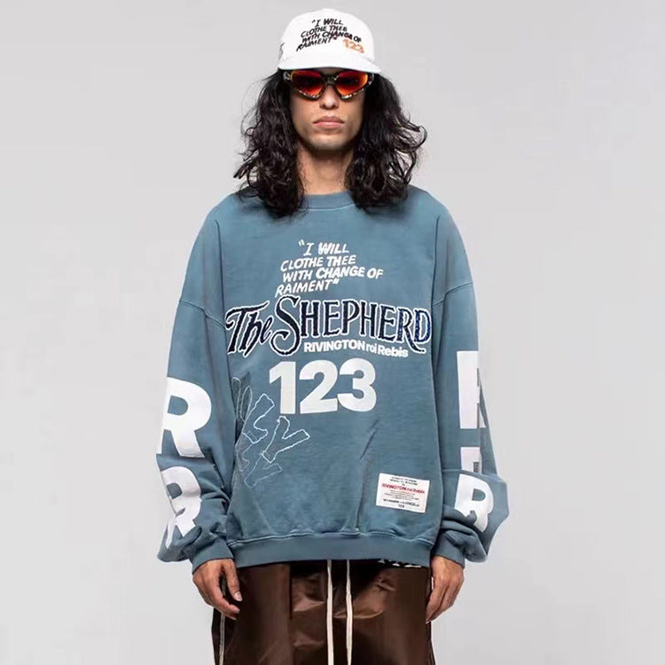 Rrr123 Sweatshirt Rivington ROI Rebis Loose round Neck Sweater Jerry Same Style
