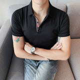 Men Polo Shirts Lapel T-shirt