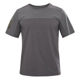 Woodland T Shirt Camouflage Stitching Crew Neck