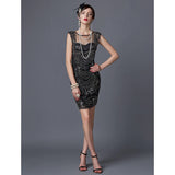 The Great Gatsby Dresses Vintage Sequin Dress See-through Sexy Dress