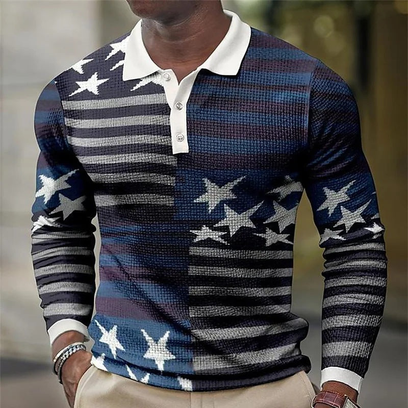 Polo Shirts Autumn and Winter Polo Shirt Long Sleeve Men