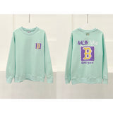Yankees Autumn and Winter Graffiti Couple Sweater Printed Loose round Neck Pullover Long Sleeve