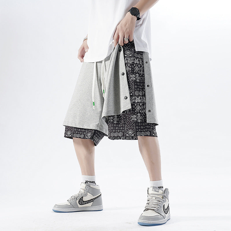 Men Shorts Summer Men's Pants Loose Break