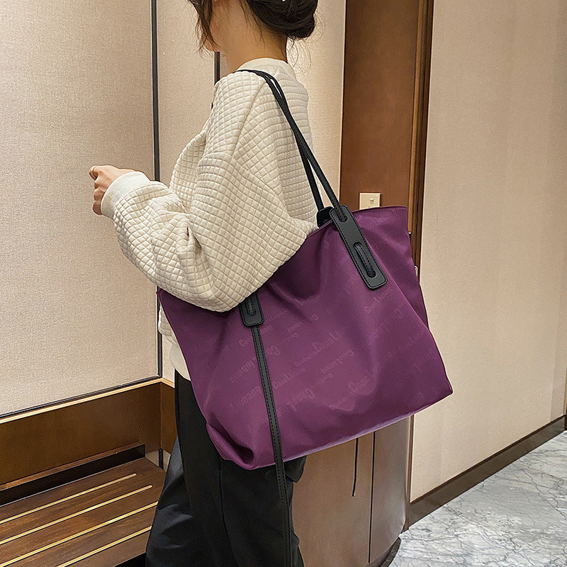 The Teacher Tote Women's Tote Large Capacity Women's Bag Handbag Casual Shoulder Bag Commuter Oxford Cloth Bag