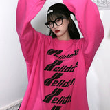 We11done Hoodie Letter round Neck Loose Men's and Women's Sweater