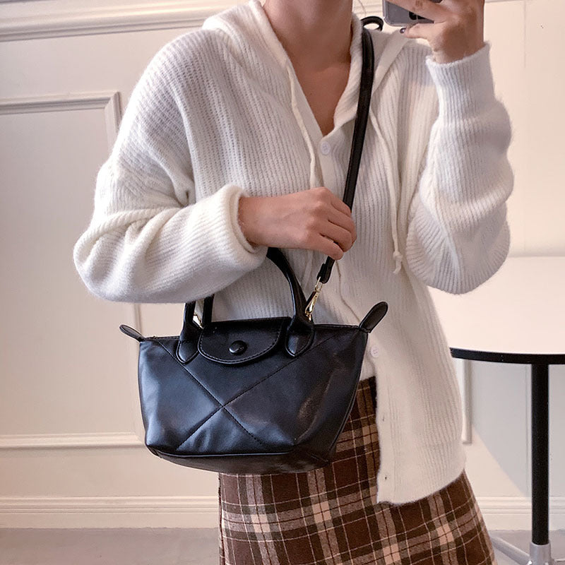 The Teacher Tote Retro Large Capacity Women's Bag Portable Shoulder Crossbody Fashion Women's Square Bag