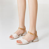 Nude Wide Fit Block Heels Chunky Heel Sandals