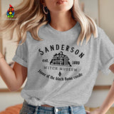Halloween Costumes Sanderson Witch Printed round Neck T-shirt for Women