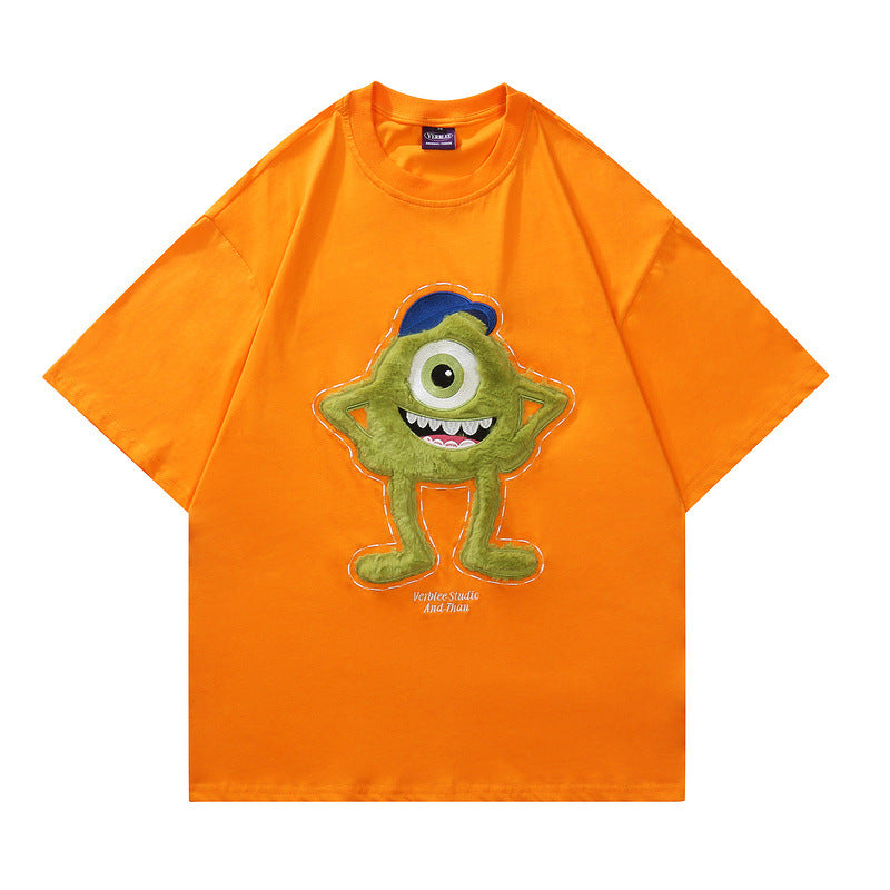 Man Tees Men's Clothing Fashion Brand Short Sleeve T-shirt Loose Casual