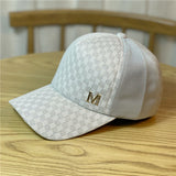 Vintage Check Baseball Cap