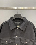 Spray Painted Jacket Denim Jacket Coat Fall Winter Coat